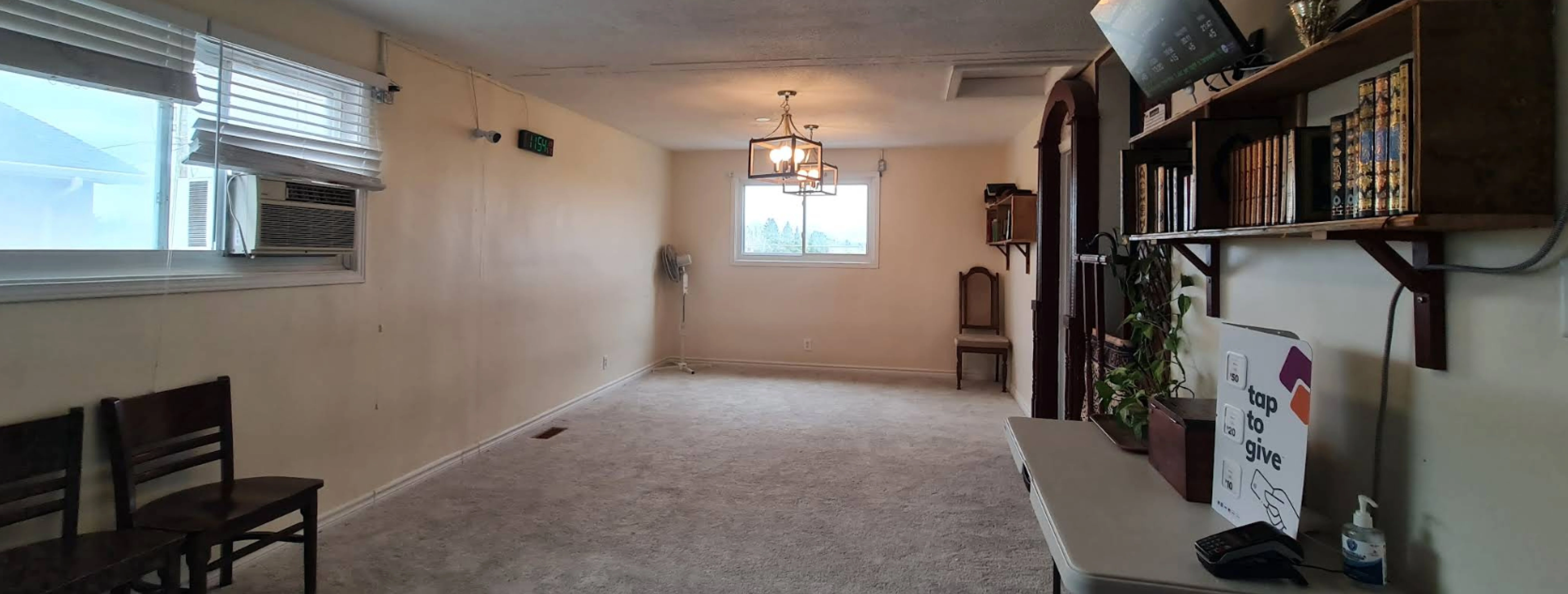 Interior prayer hall of Alshareef Islamic Center Ottawa